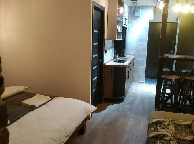Loft з балконом в центрі львова Apartamento Leópolis